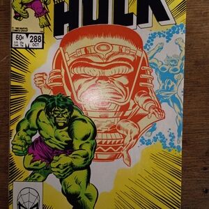 Marvel Hulk Comic Cover with Green and Orange